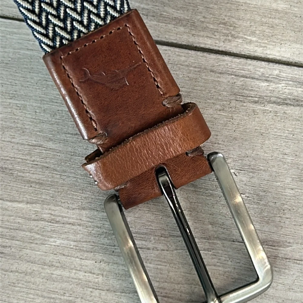 Tommy Bahama men's large XL woven leather belt